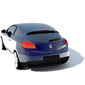 Renault Megane Coupe 3D Object | FREE Artlantis Objects Download